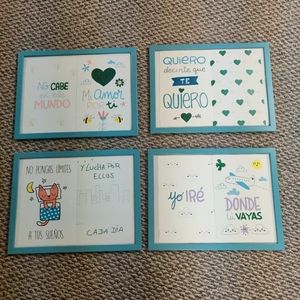 Ikea fiskbo frames light blue 12x16"